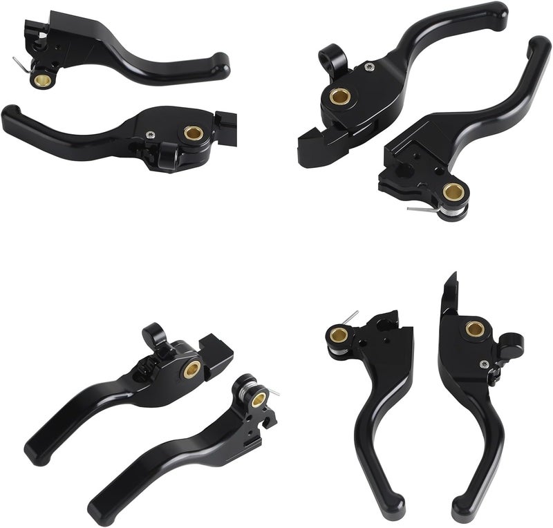 FVMOTO 3 Finger 5.9" CNC Shorty Hand Control Lever Kit Brake Clutch Levers Fit for Harley Touring Road Glide CVO, FLTRXSE, FLTRXSTSE, FLTRX 2024-2025 - Image 3